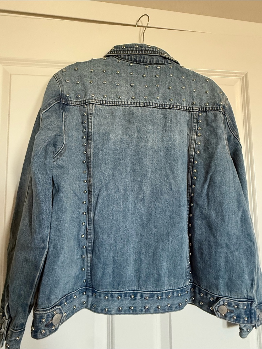 NWT TOBI Studded Denim Jacket Small | 100% Cotton Western Moto Festival - Picture 5 of 7